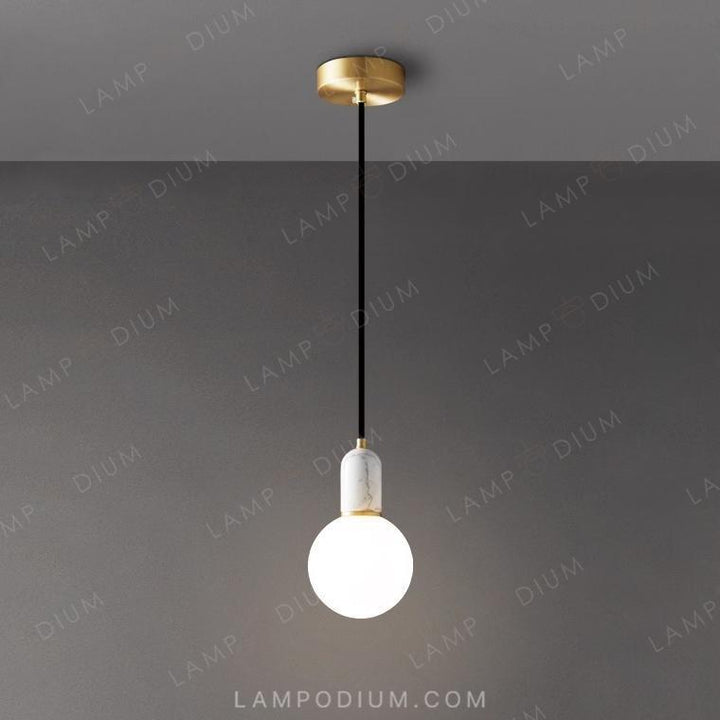 Hanging light fixture TWIG ONE