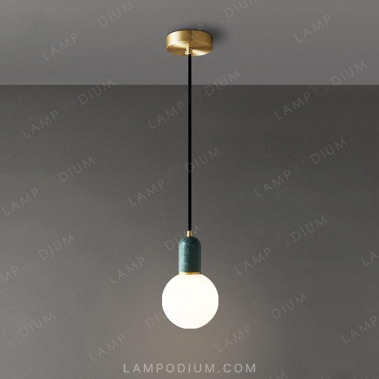 Hanging light fixture TWIG ONE