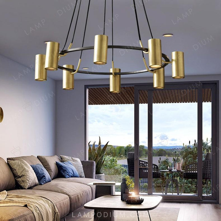 Circular chandeliers and light fixtures UNITY