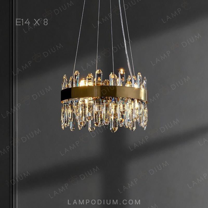 Circular chandeliers and light fixtures VALERY