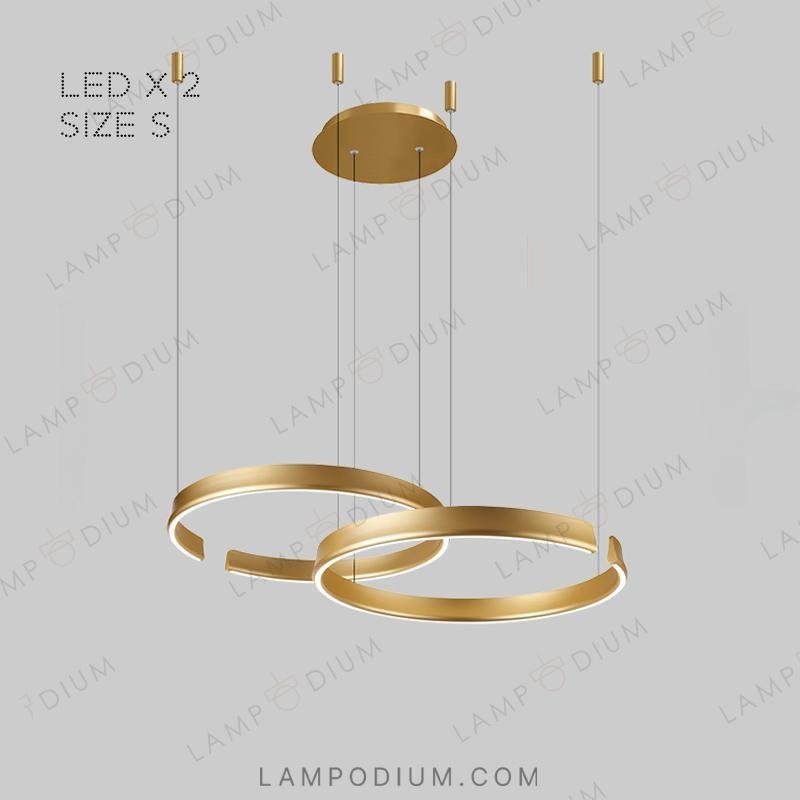 Circular chandeliers and light fixtures VEIKKO COMBO