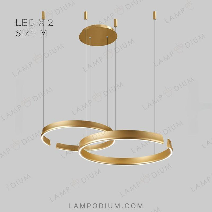 Circular chandeliers and light fixtures VEIKKO COMBO