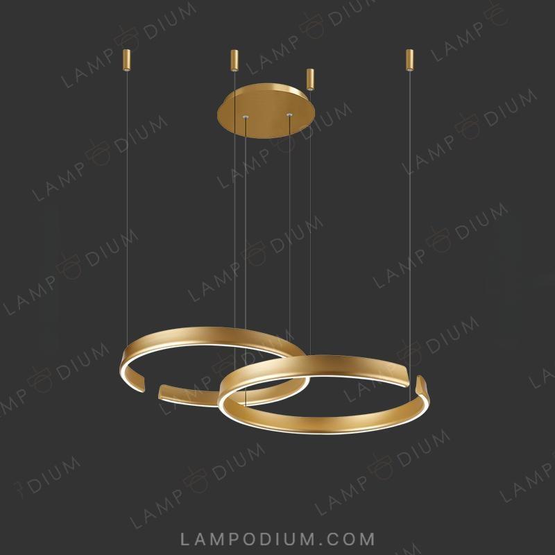 Circular chandeliers and light fixtures VEIKKO COMBO