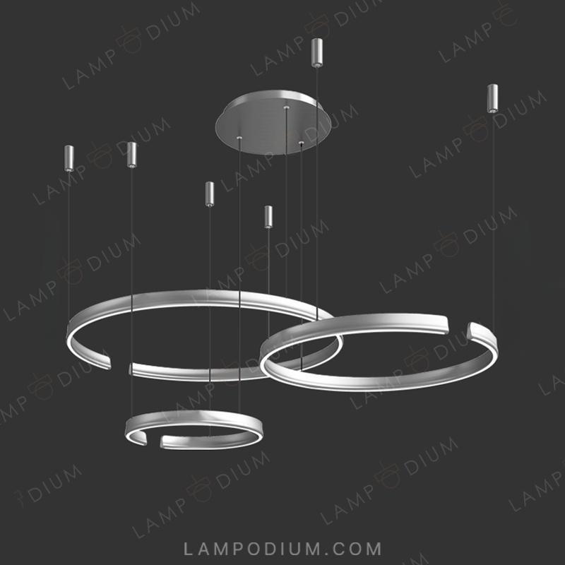 Circular chandeliers and light fixtures VEIKKO COMBO