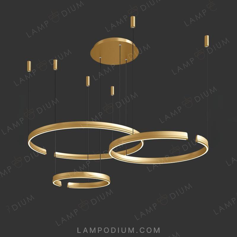 Circular chandeliers and light fixtures VEIKKO COMBO