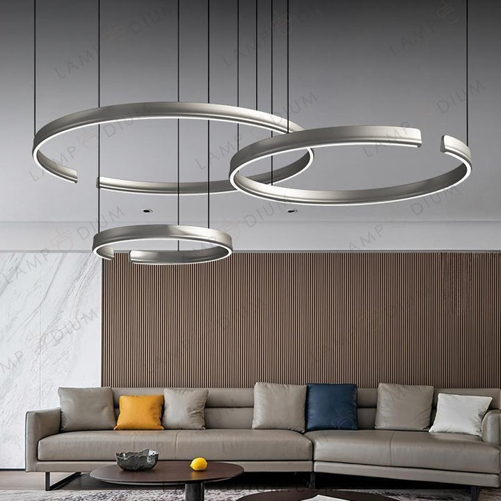 Circular chandeliers and light fixtures VEIKKO COMBO