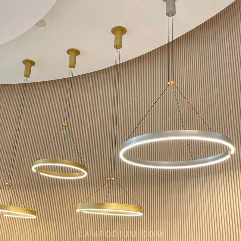 Circular chandeliers and lamps VEIKKO ONE