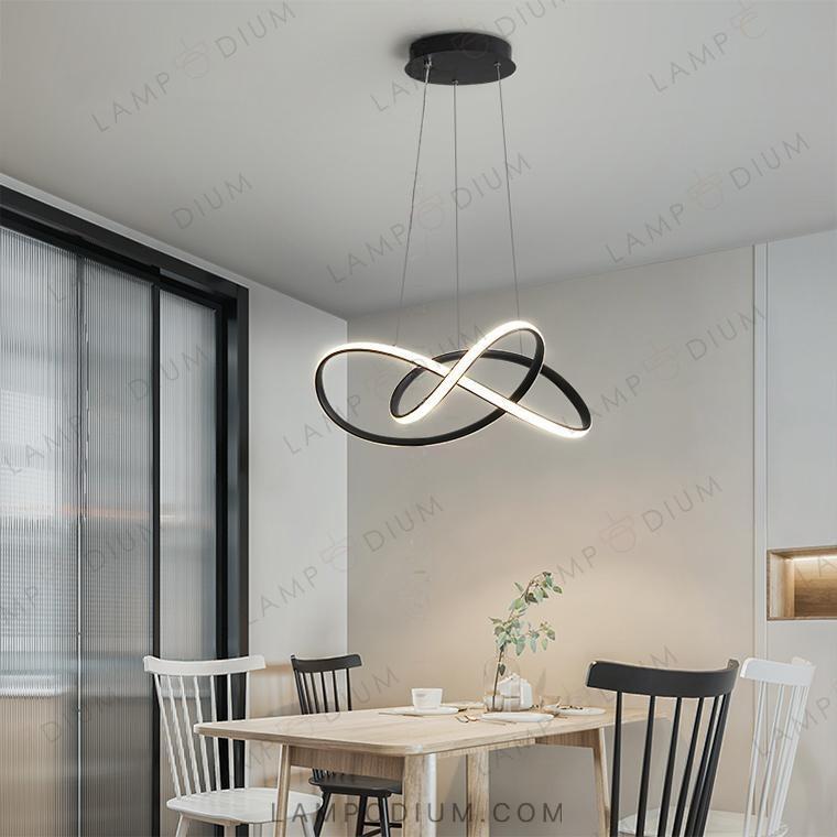 Circular chandeliers and light fixtures VERA