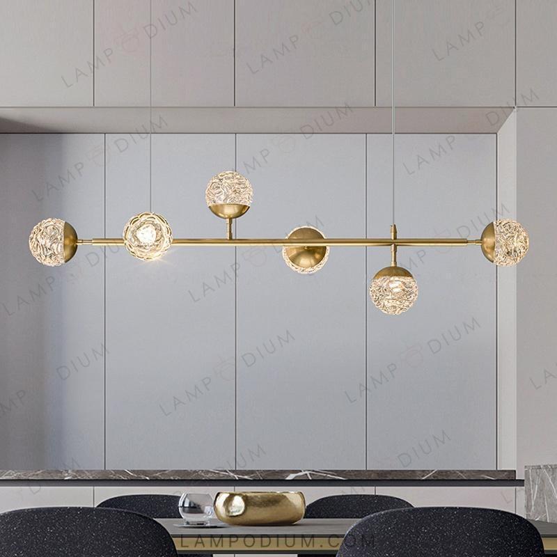 Linear, row luminaire VERENA LONG