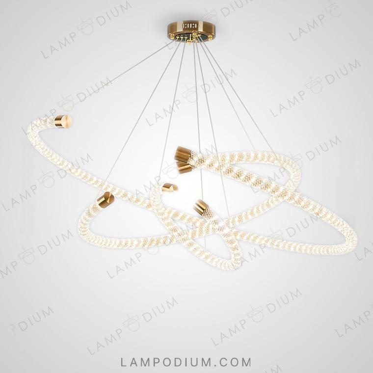 Circular chandeliers and light fixtures VIDAGO RING