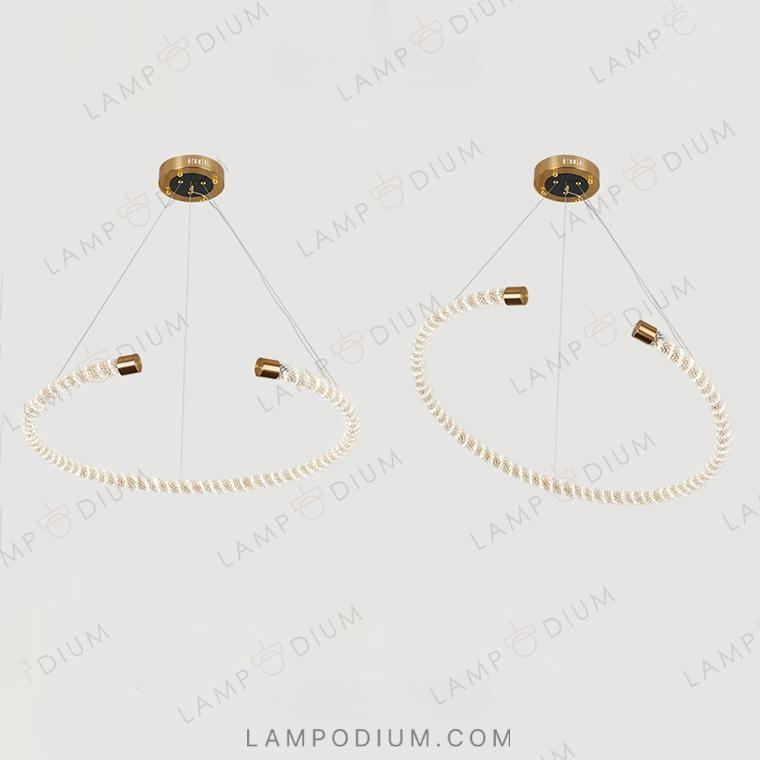 Circular chandeliers and light fixtures VIDAGO RING