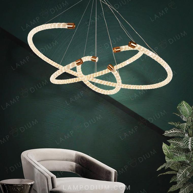 Circular chandeliers and light fixtures VIDAGO RING