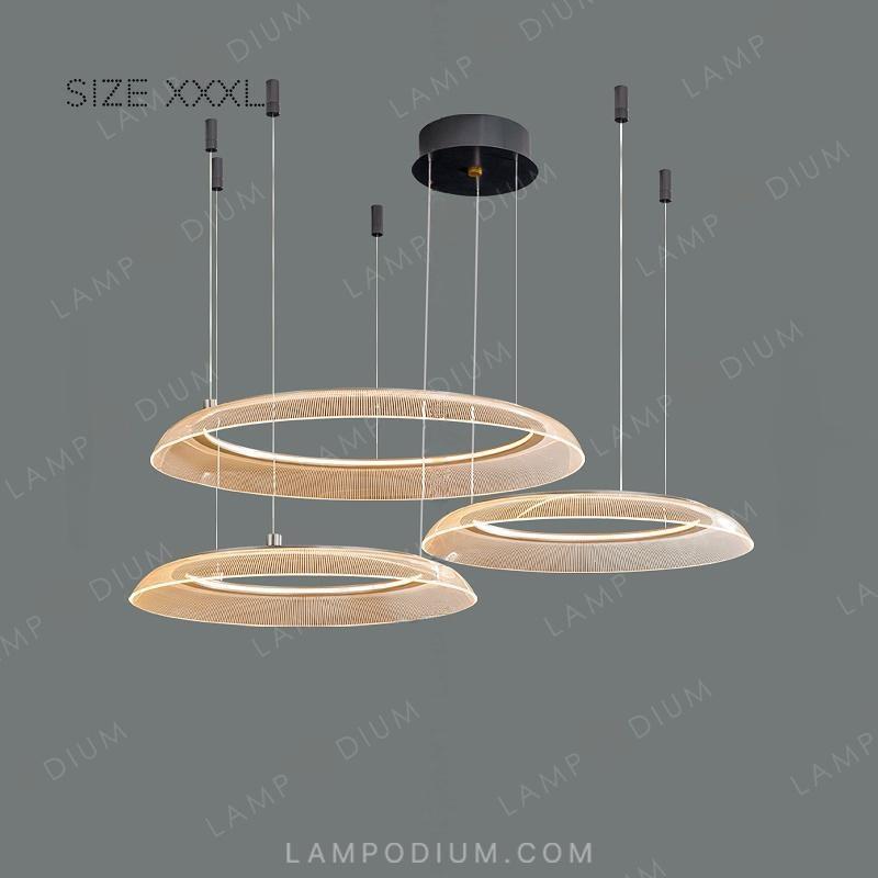 Ring chandeliers and lamps VIDIA