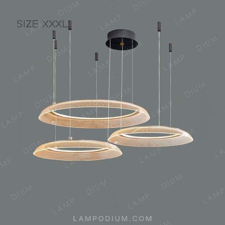 Ring chandeliers and lamps VIDIA