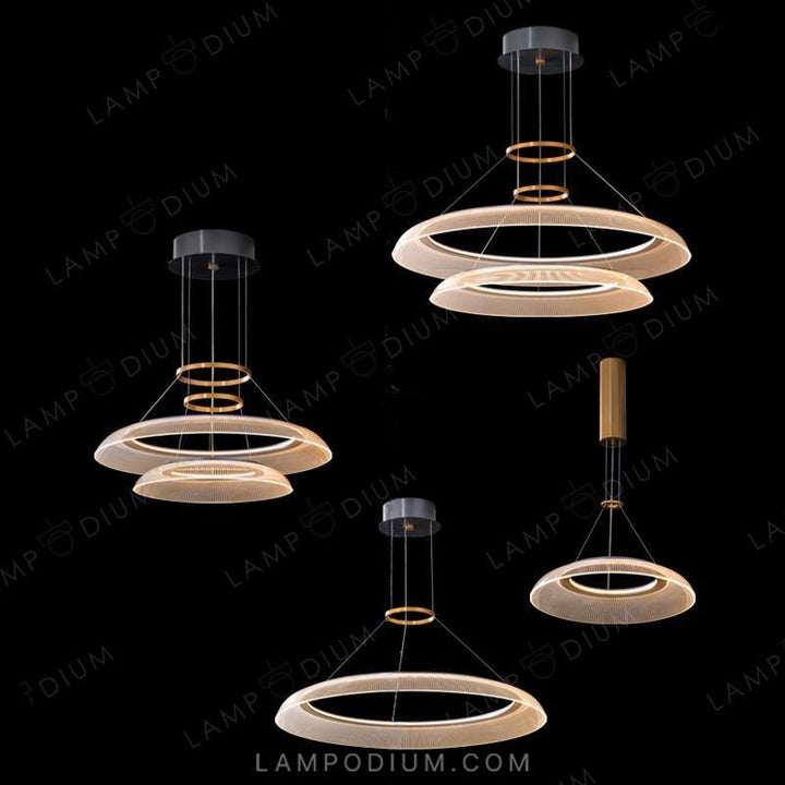 Ring chandeliers and lamps VIDIA