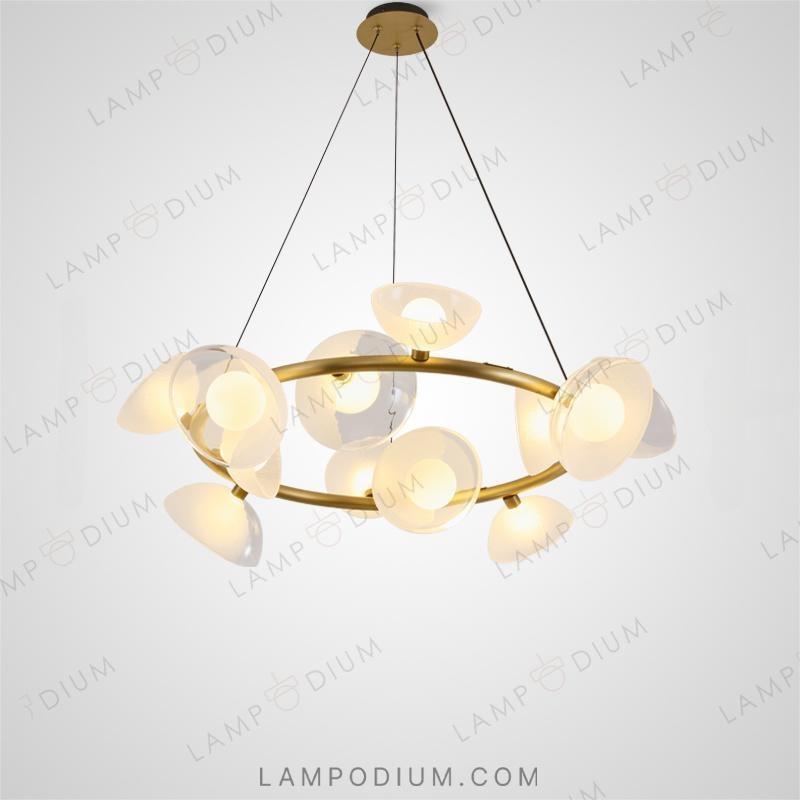 Circular chandeliers and light fixtures VINSENT