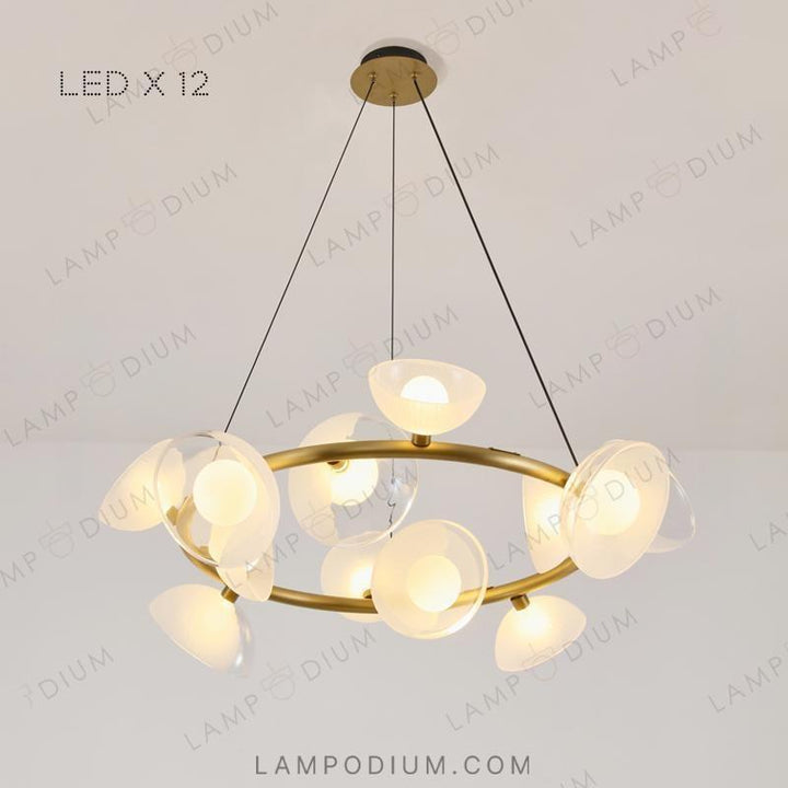 Circular chandeliers and light fixtures VINSENT