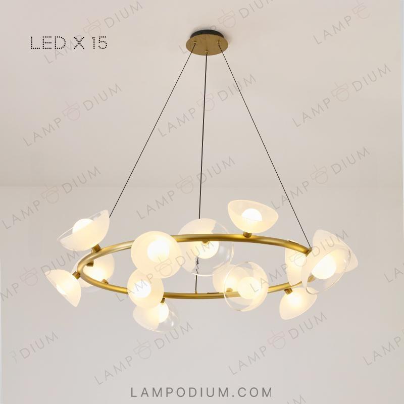 Circular chandeliers and light fixtures VINSENT