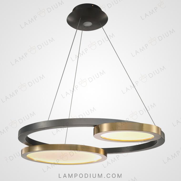 Circular chandeliers and lamps VISIO