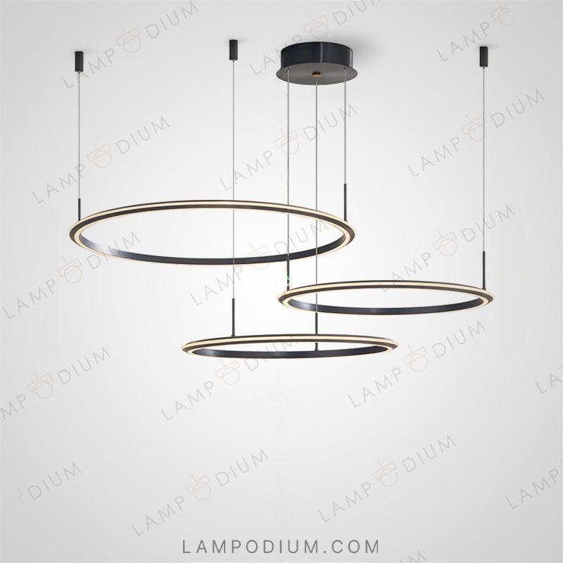 Circular chandeliers and lamps VISIT