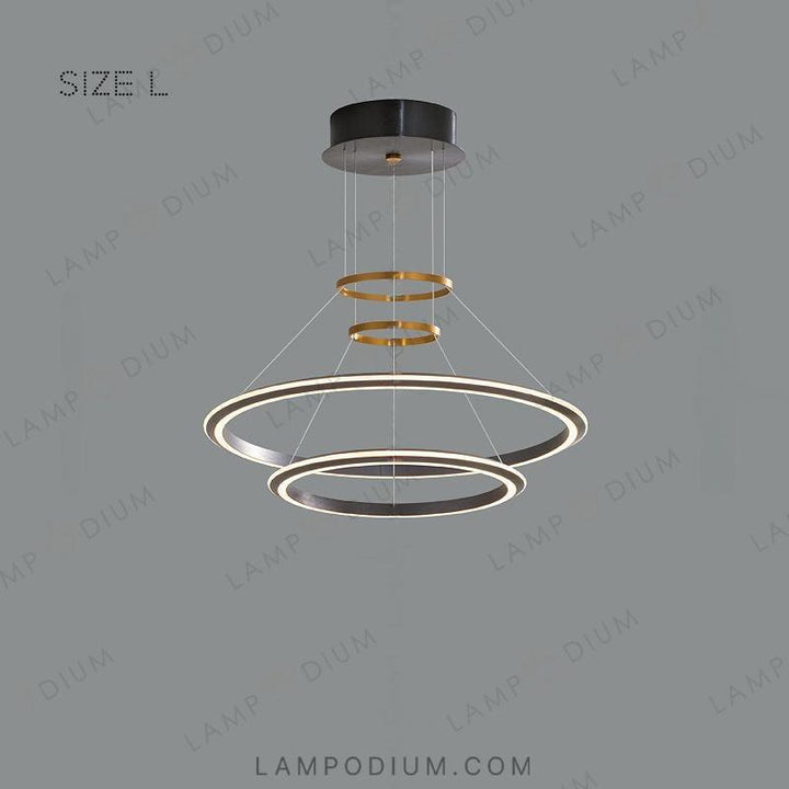 Circular chandeliers and lamps VISIT