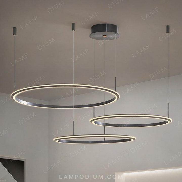 Circular chandeliers and lamps VISIT