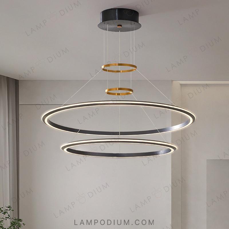 Circular chandeliers and lamps VISIT