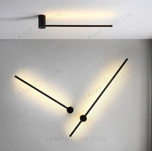 Wall sconce BLACK STICK 80