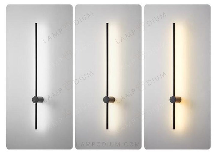 Wall sconce BLACK STICK 80