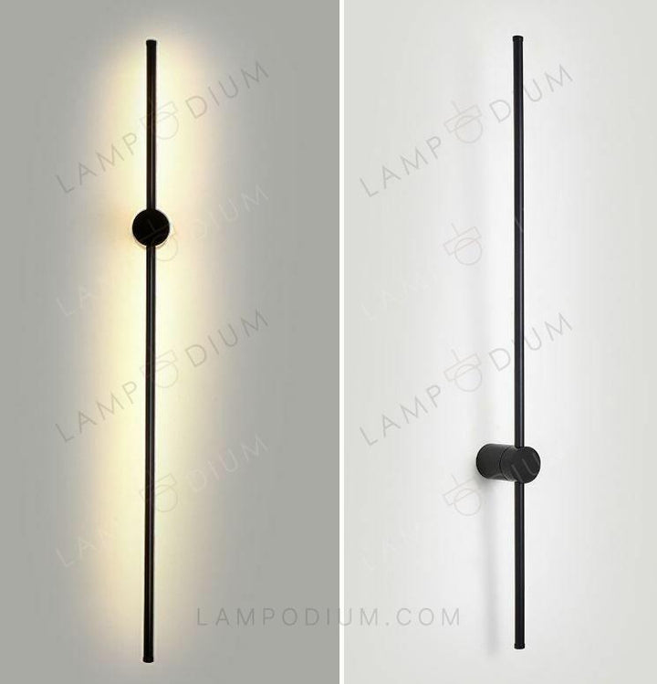 Wall sconce BLACK STICK 80