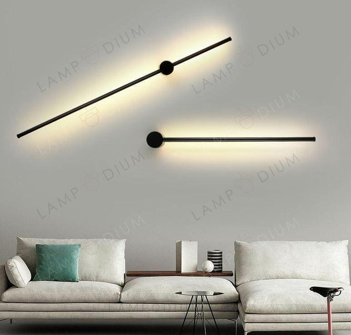 Wall sconce BLACK STICK 80