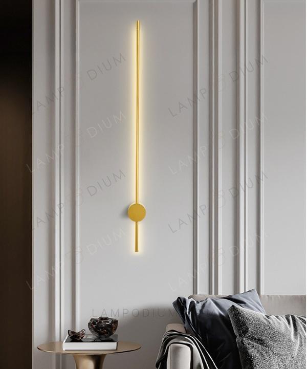 Wall sconce BLACK STICK 80