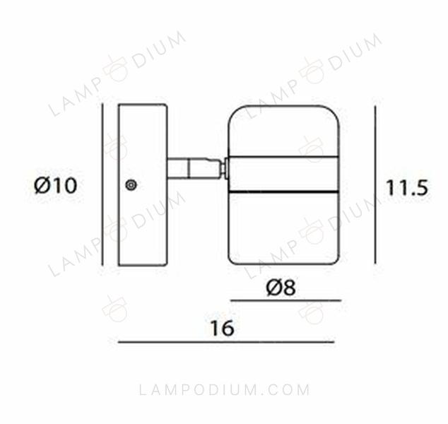 Wall sconce MONTAGNA