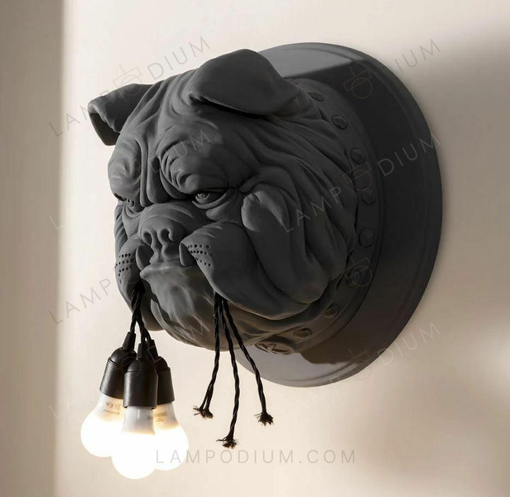 Wall sconce BULLDOG IN GUARDIA