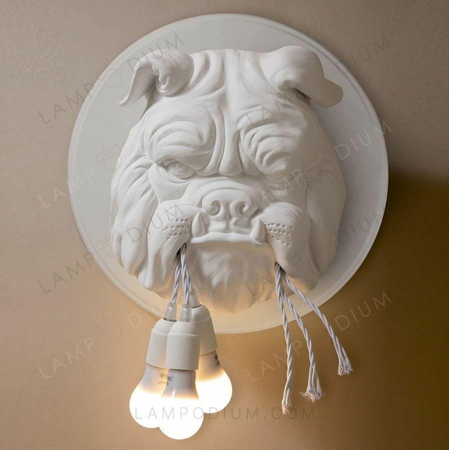 Wall sconce BULLDOG IN GUARDIA