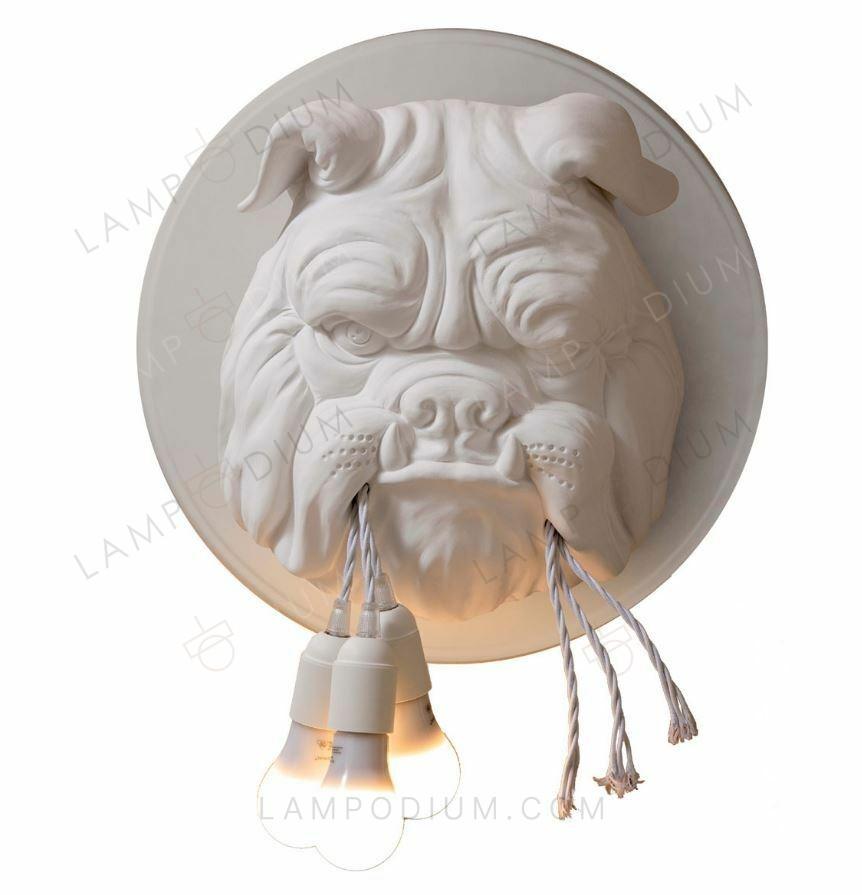 Wall sconce BULLDOG IN GUARDIA