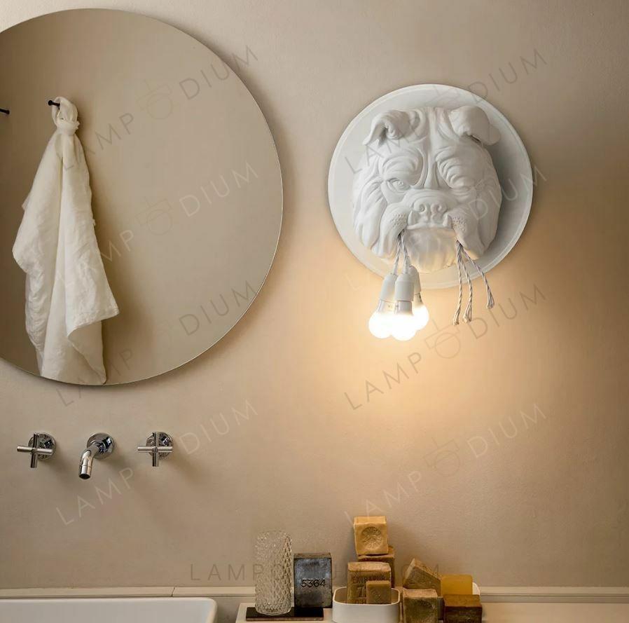 Wall sconce BULLDOG IN GUARDIA