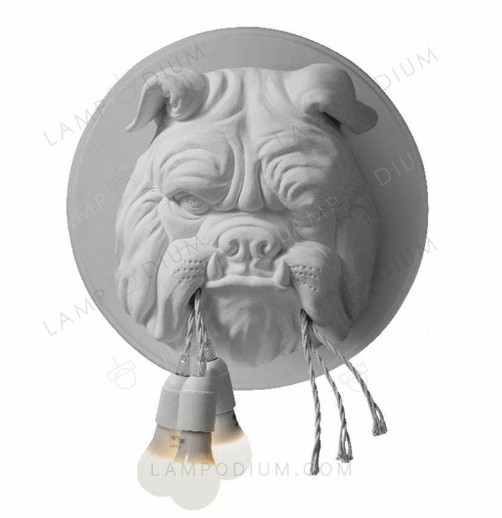 Wall sconce BULLDOG IN GUARDIA