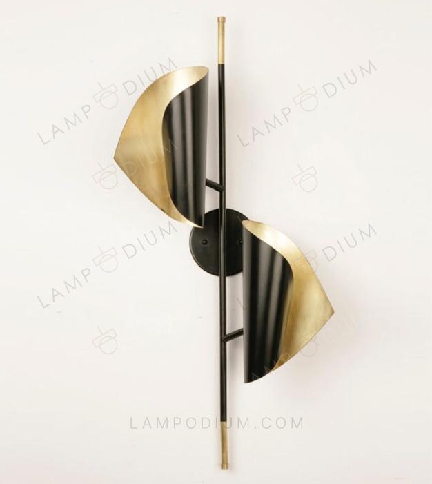 Wall sconce BLACK LEAVES