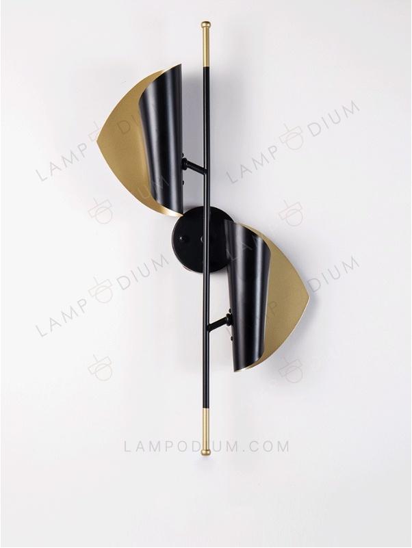 Wall sconce BLACK LEAVES