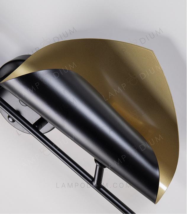 Wall sconce BLACK LEAVES