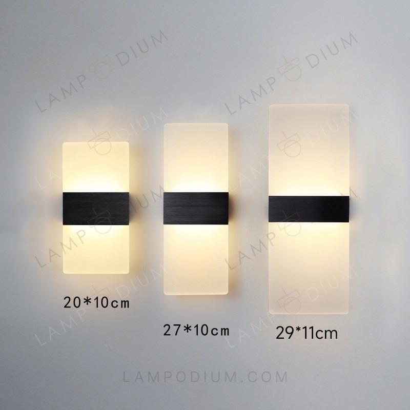 Wall sconce PLATTE RECTANGOLARE