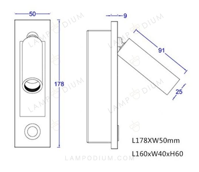 Wall sconce B UNIVERSALE