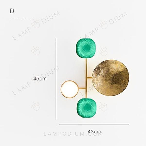 Wall sconce SUN SULL'ANELLO B