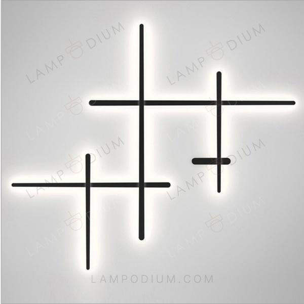 Wall sconce GLOWING LINES LONGO 4