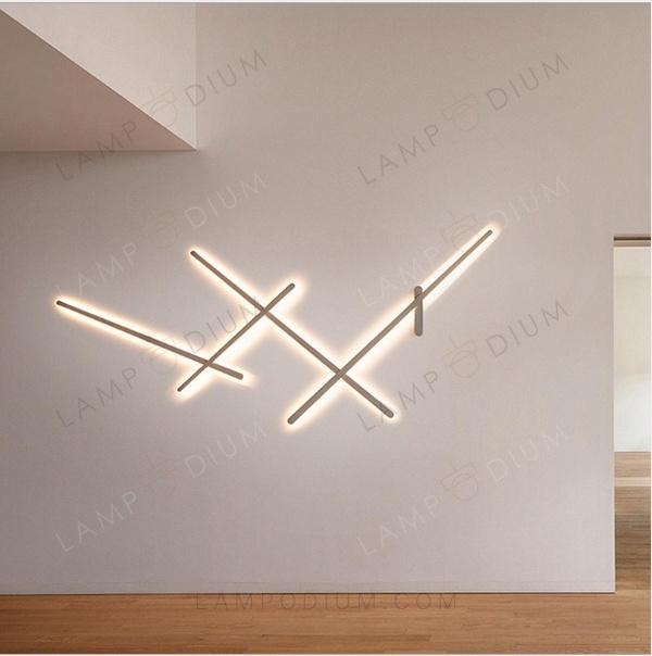 Wall sconce GLOWING LINES LONGO 4