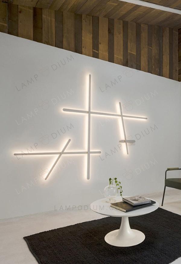 Wall sconce GLOWING LINES LONGO 4