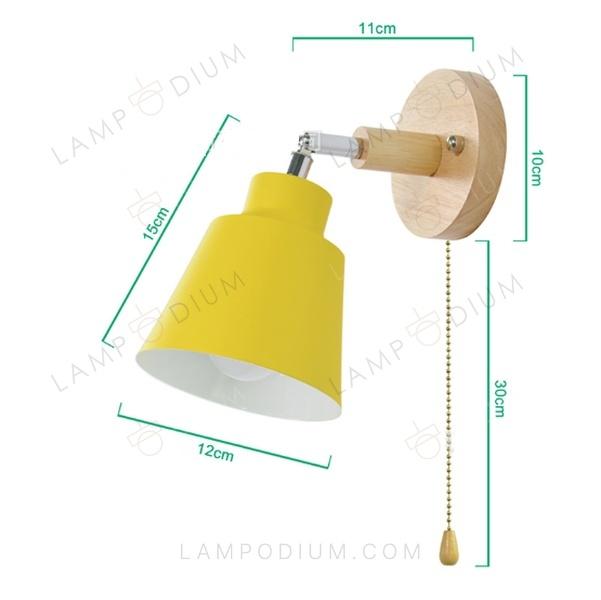 Wall sconce BRA NORDICA COLOR B