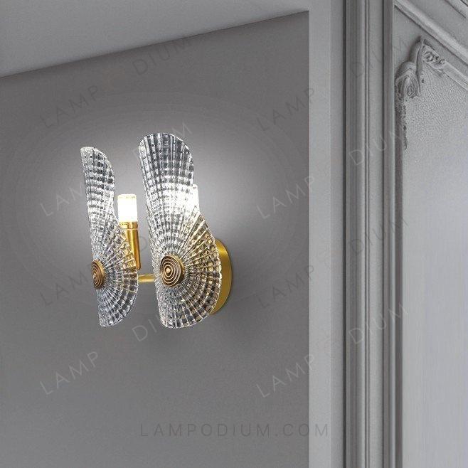 Wall sconce CRISTALLO CONCHIGLIA 2