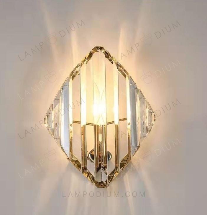 Wall sconce CRISTALLO FOGLIE 1